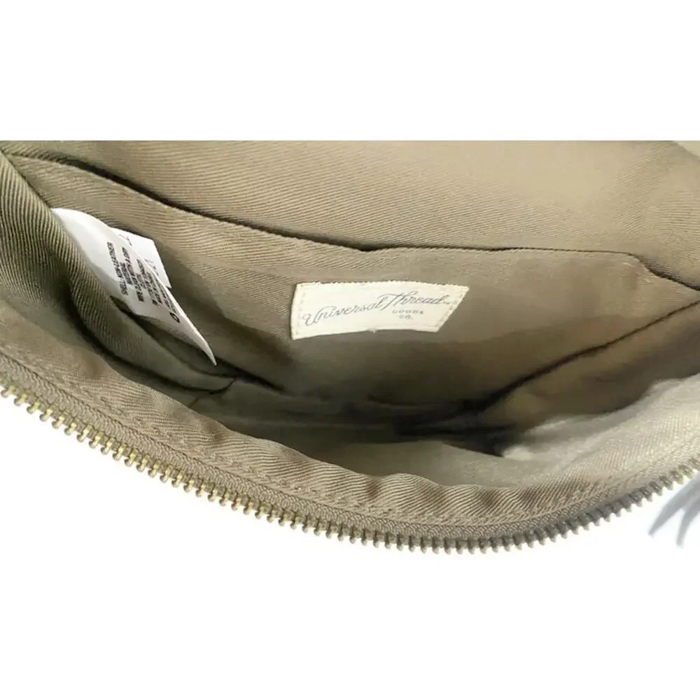 Universal Thread Otter Brown Faux Leather Fanny Pack Belt Bag Zip Adjustable